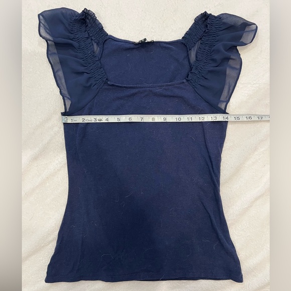 Express Ruffle Sleeve Top - Picture 9 of 10